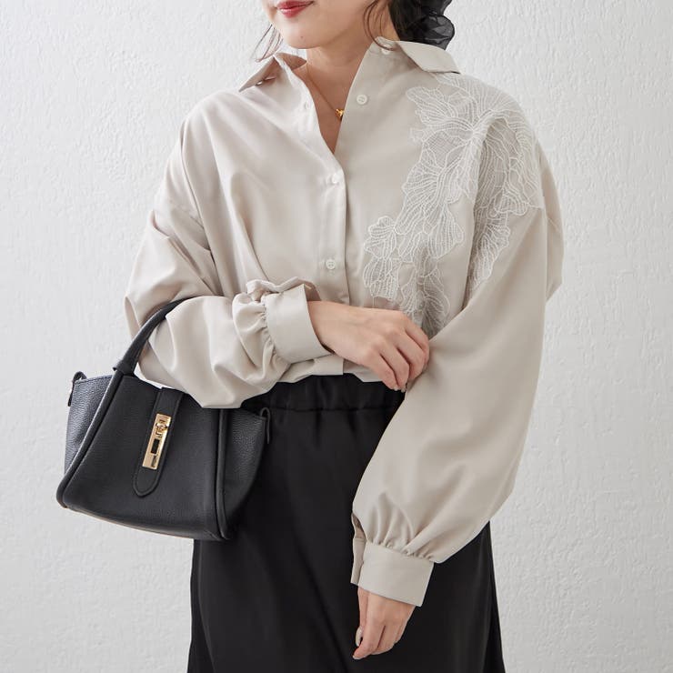 レース切替シャツ | RMAF　NICE CLAUP / OLIVE des OLIVE | 詳細画像21 