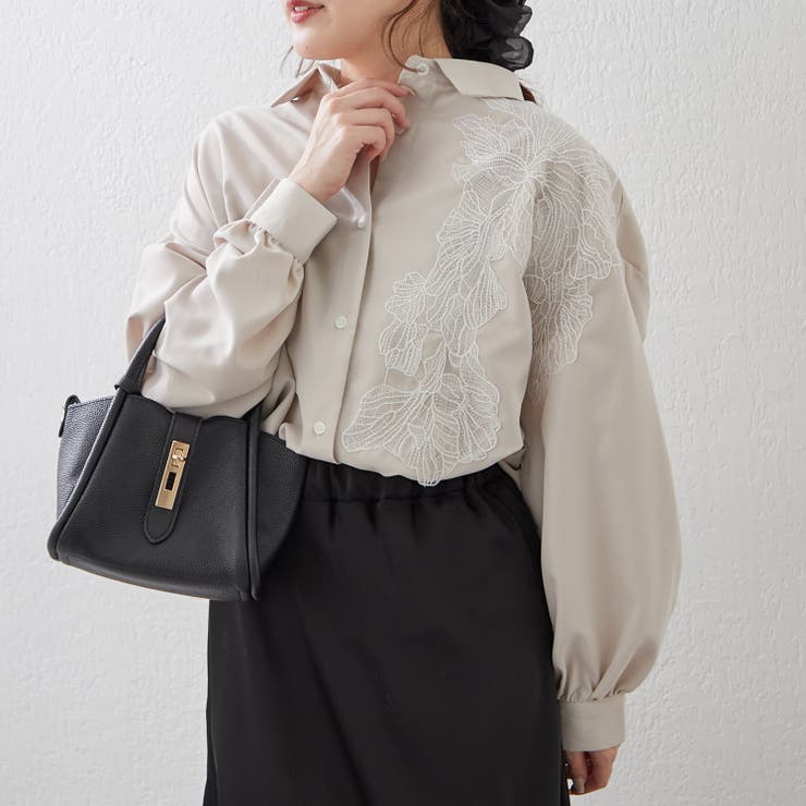 レース切替シャツ | RMAF　NICE CLAUP / OLIVE des OLIVE | 詳細画像22 