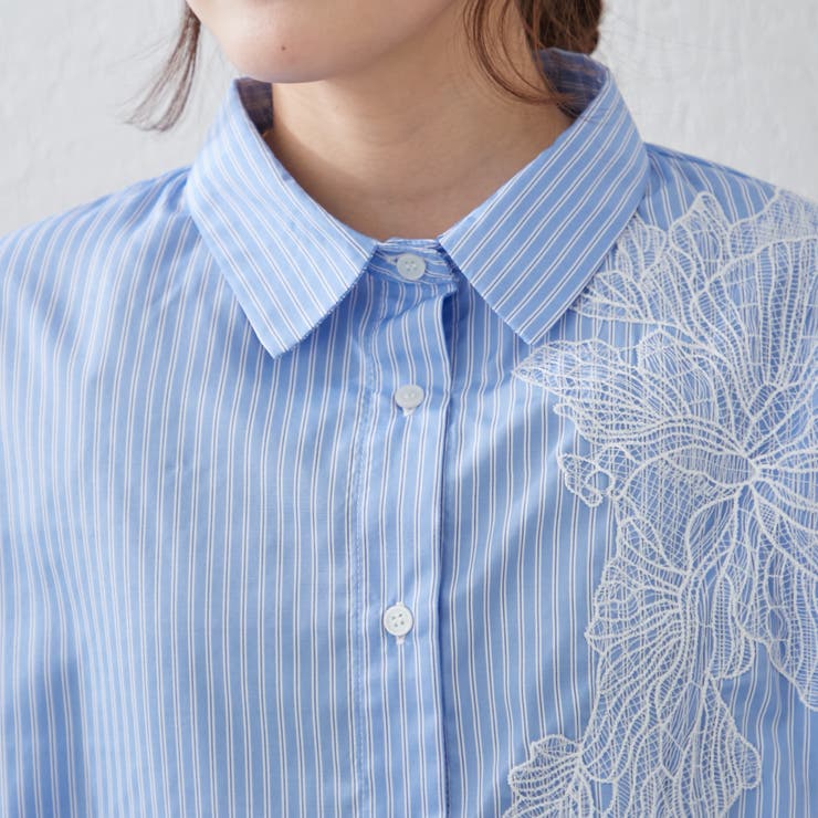 レース切替シャツ | RMAF　NICE CLAUP / OLIVE des OLIVE | 詳細画像32 