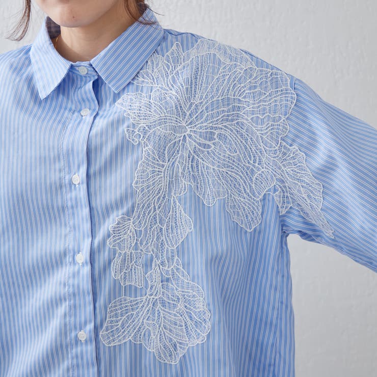 レース切替シャツ | RMAF　NICE CLAUP / OLIVE des OLIVE | 詳細画像33 