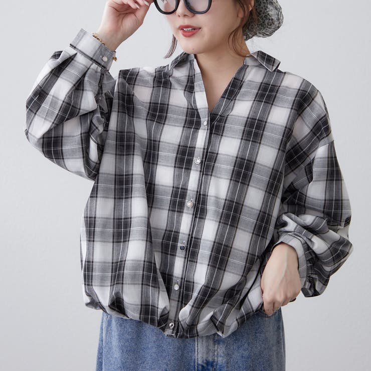 チェックタケノコブラウス | RMAF　NICE CLAUP / OLIVE des OLIVE | 詳細画像11 