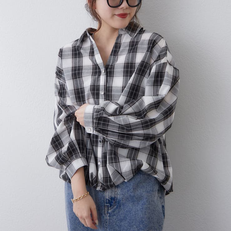 チェックタケノコブラウス | RMAF　NICE CLAUP / OLIVE des OLIVE | 詳細画像12 