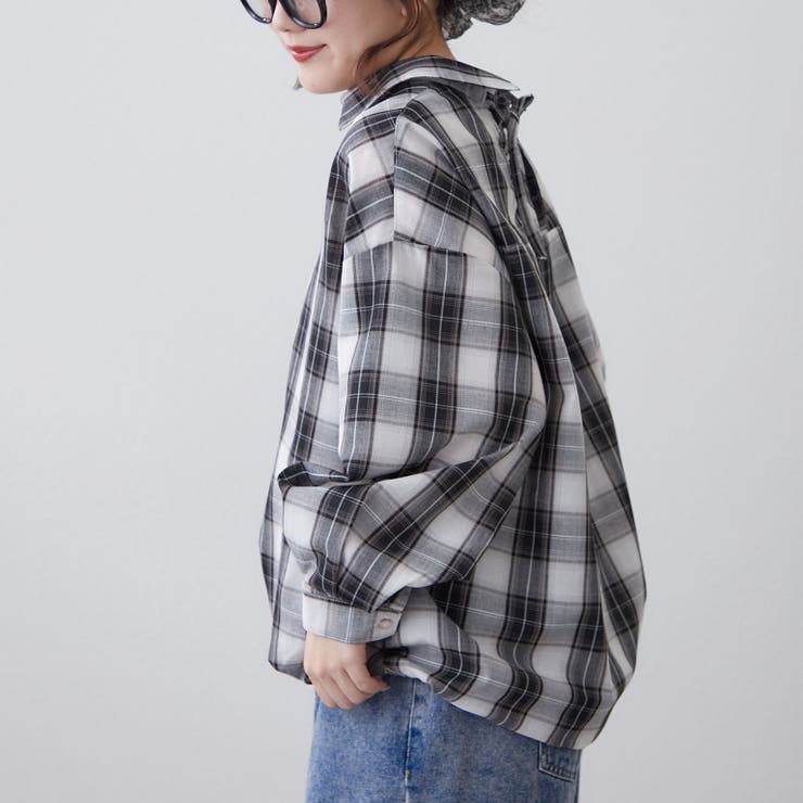 チェックタケノコブラウス | RMAF　NICE CLAUP / OLIVE des OLIVE | 詳細画像13 