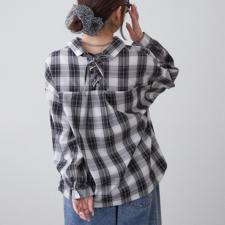 チェックタケノコブラウス | RMAF　NICE CLAUP / OLIVE des OLIVE | 詳細画像14 