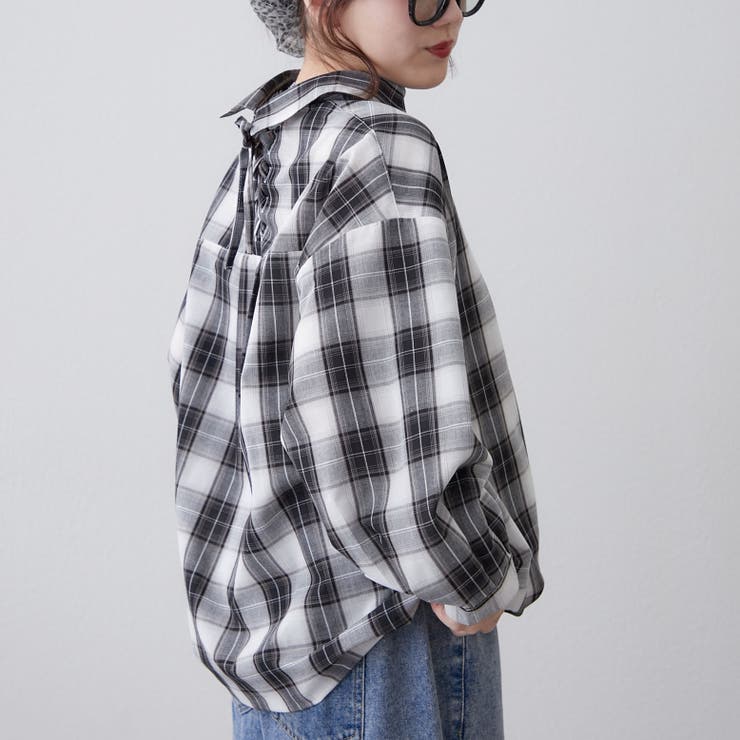 チェックタケノコブラウス | RMAF　NICE CLAUP / OLIVE des OLIVE | 詳細画像15 