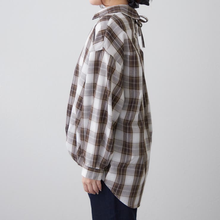 チェックタケノコブラウス | RMAF　NICE CLAUP / OLIVE des OLIVE | 詳細画像17 