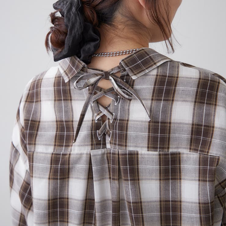 チェックタケノコブラウス | RMAF　NICE CLAUP / OLIVE des OLIVE | 詳細画像19 