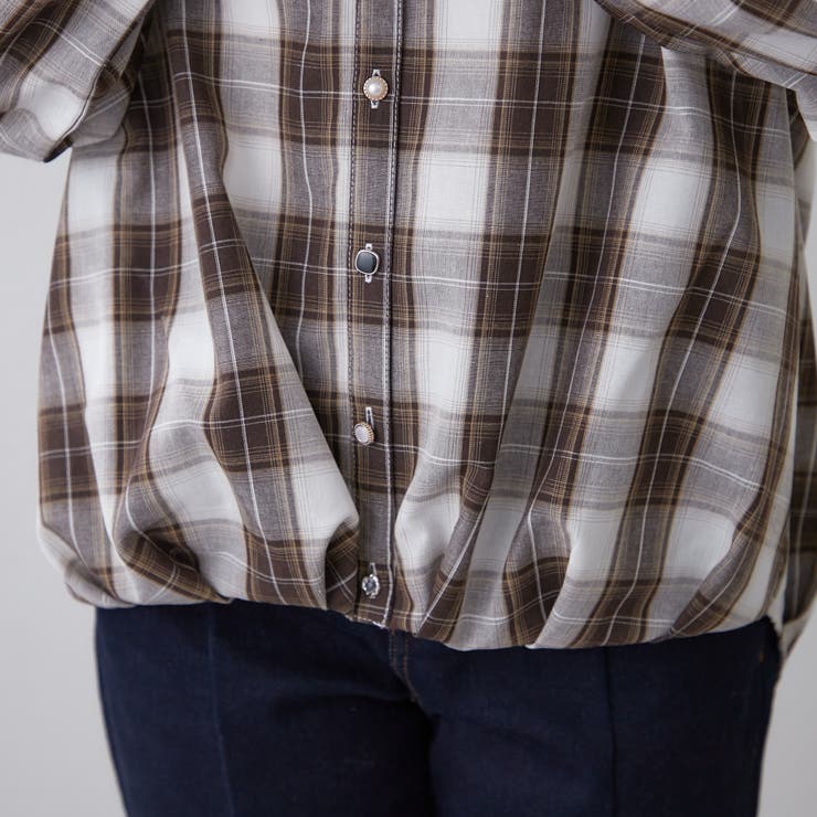 チェックタケノコブラウス | RMAF　NICE CLAUP / OLIVE des OLIVE | 詳細画像22 