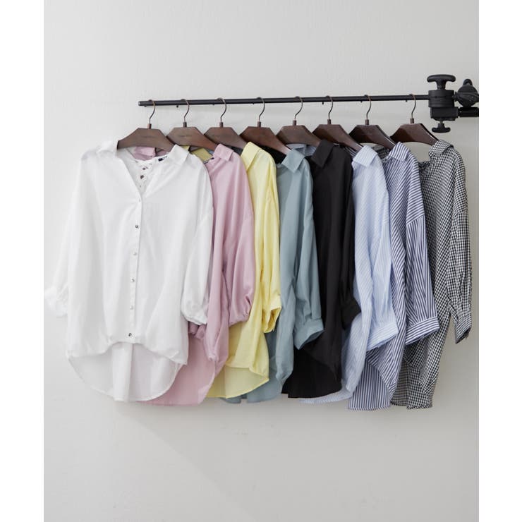 【8色展開】オフィスコーデにもおすすめ 多種釦タケノコタックブラウス | RMAF　NICE CLAUP / OLIVE des OLIVE | 詳細画像49 