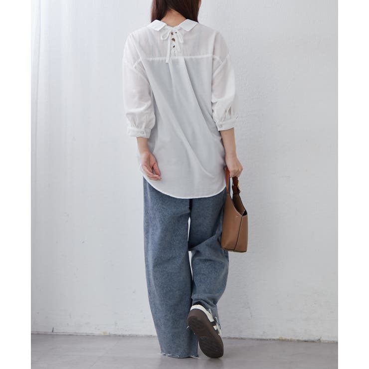 【8色展開】オフィスコーデにもおすすめ 多種釦タケノコタックブラウス | RMAF　NICE CLAUP / OLIVE des OLIVE | 詳細画像10 