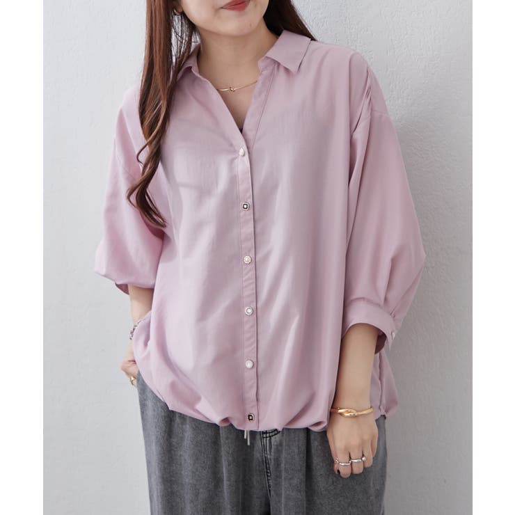 【8色展開】オフィスコーデにもおすすめ 多種釦タケノコタックブラウス | RMAF　NICE CLAUP / OLIVE des OLIVE | 詳細画像13 