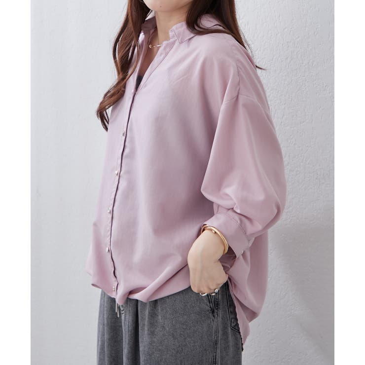 【8色展開】オフィスコーデにもおすすめ 多種釦タケノコタックブラウス | RMAF　NICE CLAUP / OLIVE des OLIVE | 詳細画像14 