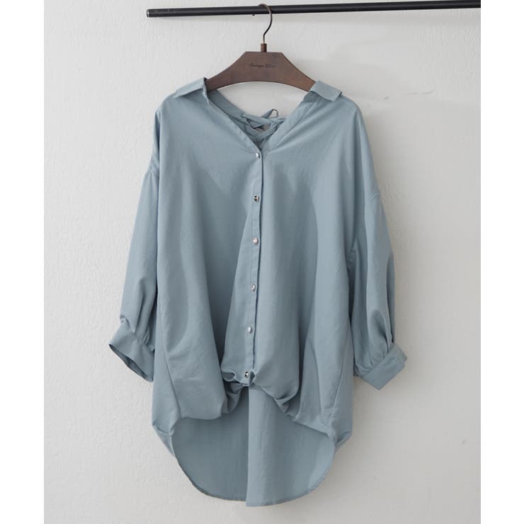 ミント | 【8色展開】オフィスコーデにもおすすめ 多種釦タケノコタックブラウス | RMAF　NICE CLAUP / OLIVE des OLIVE