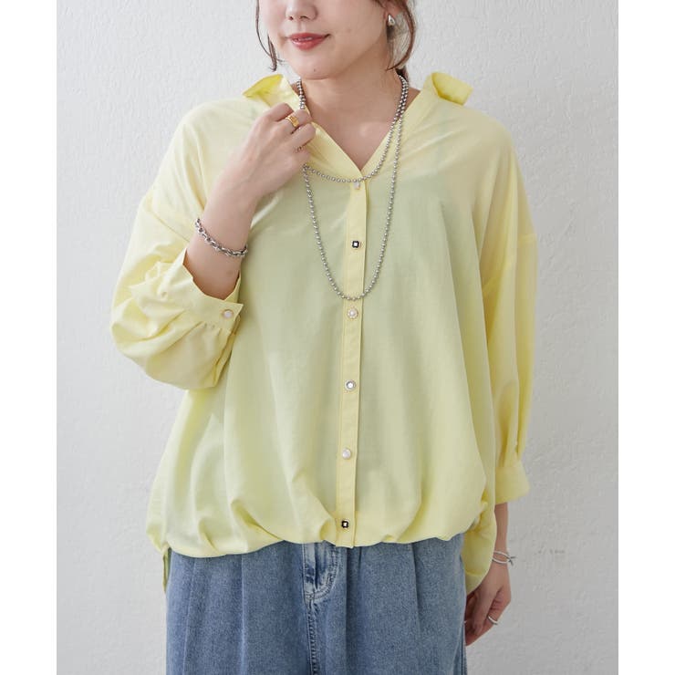 【8色展開】オフィスコーデにもおすすめ 多種釦タケノコタックブラウス | RMAF　NICE CLAUP / OLIVE des OLIVE | 詳細画像23 