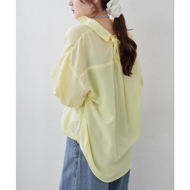 【8色展開】オフィスコーデにもおすすめ 多種釦タケノコタックブラウス | RMAF　NICE CLAUP / OLIVE des OLIVE | 詳細画像24 