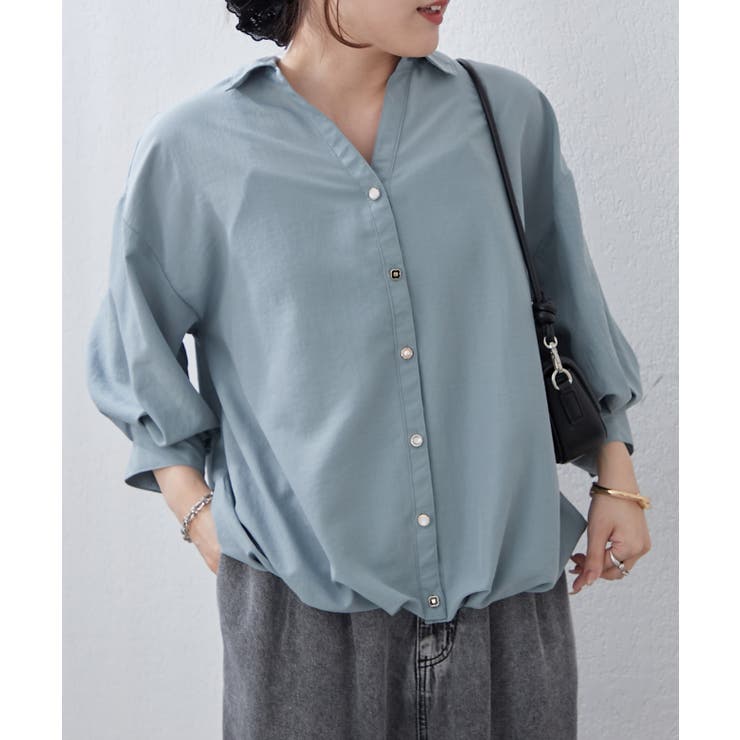 【8色展開】オフィスコーデにもおすすめ 多種釦タケノコタックブラウス | RMAF　NICE CLAUP / OLIVE des OLIVE | 詳細画像27 