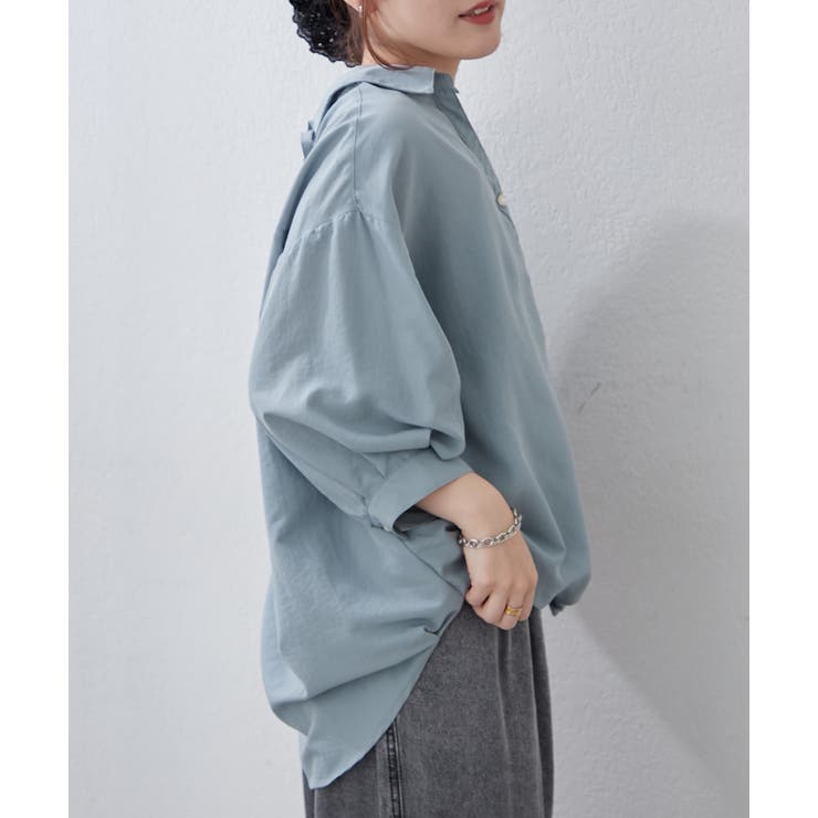 【8色展開】オフィスコーデにもおすすめ 多種釦タケノコタックブラウス | RMAF　NICE CLAUP / OLIVE des OLIVE | 詳細画像29 