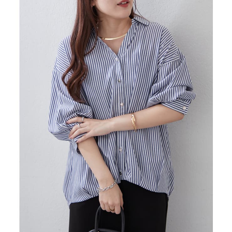 【8色展開】オフィスコーデにもおすすめ 多種釦タケノコタックブラウス | RMAF　NICE CLAUP / OLIVE des OLIVE | 詳細画像30 