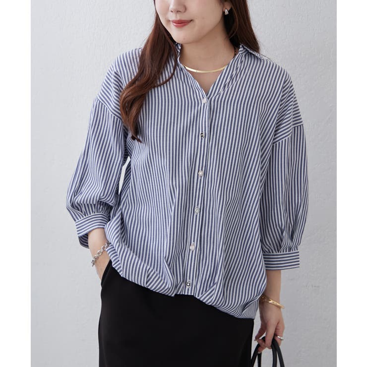 【8色展開】オフィスコーデにもおすすめ 多種釦タケノコタックブラウス | RMAF　NICE CLAUP / OLIVE des OLIVE | 詳細画像31 