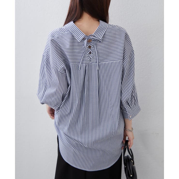 【8色展開】オフィスコーデにもおすすめ 多種釦タケノコタックブラウス | RMAF　NICE CLAUP / OLIVE des OLIVE | 詳細画像33 