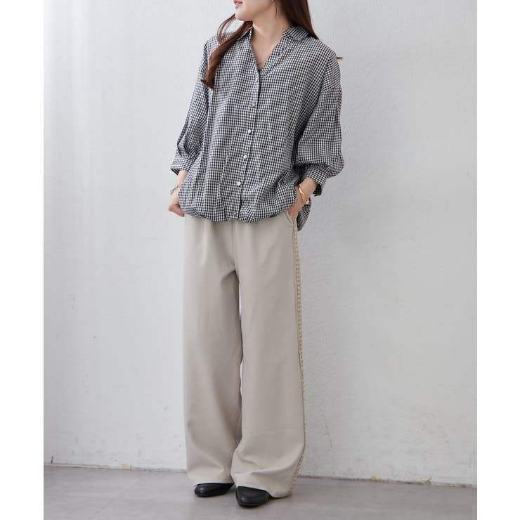 【8色展開】オフィスコーデにもおすすめ 多種釦タケノコタックブラウス | RMAF　NICE CLAUP / OLIVE des OLIVE | 詳細画像40 