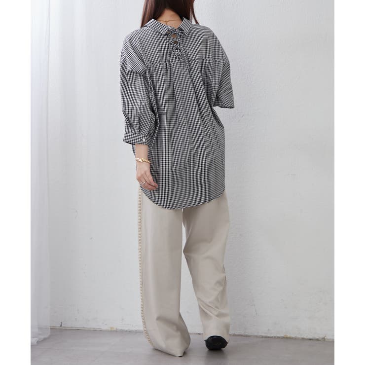 【8色展開】オフィスコーデにもおすすめ 多種釦タケノコタックブラウス | RMAF　NICE CLAUP / OLIVE des OLIVE | 詳細画像43 