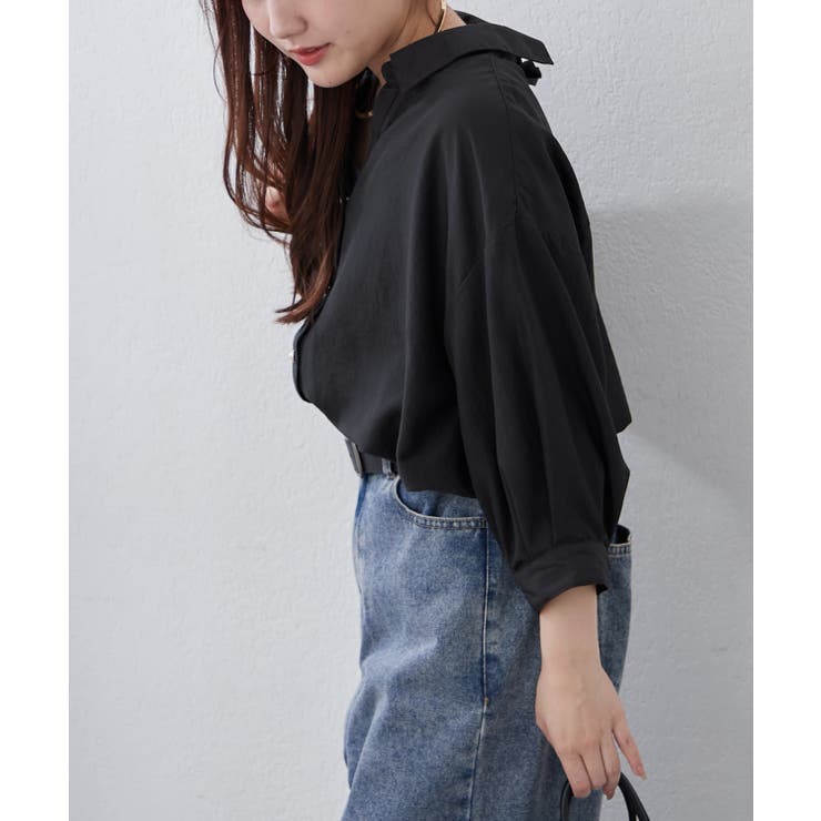 【8色展開】オフィスコーデにもおすすめ 多種釦タケノコタックブラウス | RMAF　NICE CLAUP / OLIVE des OLIVE | 詳細画像46 