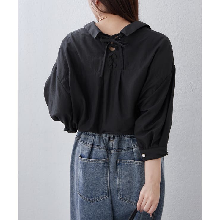 【8色展開】オフィスコーデにもおすすめ 多種釦タケノコタックブラウス | RMAF　NICE CLAUP / OLIVE des OLIVE | 詳細画像47 