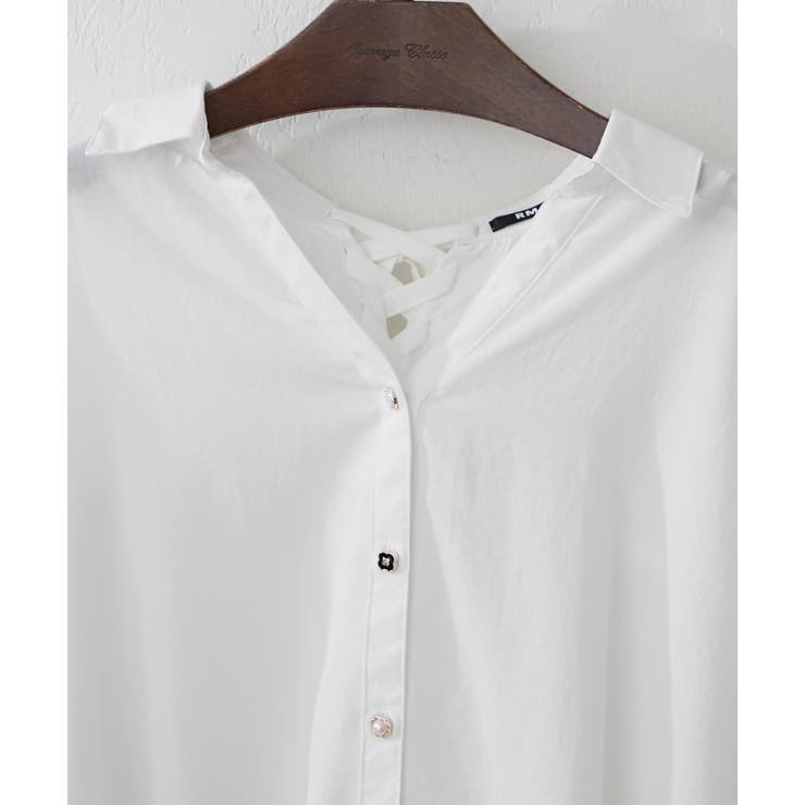 【8色展開】オフィスコーデにもおすすめ 多種釦タケノコタックブラウス | RMAF　NICE CLAUP / OLIVE des OLIVE | 詳細画像51 