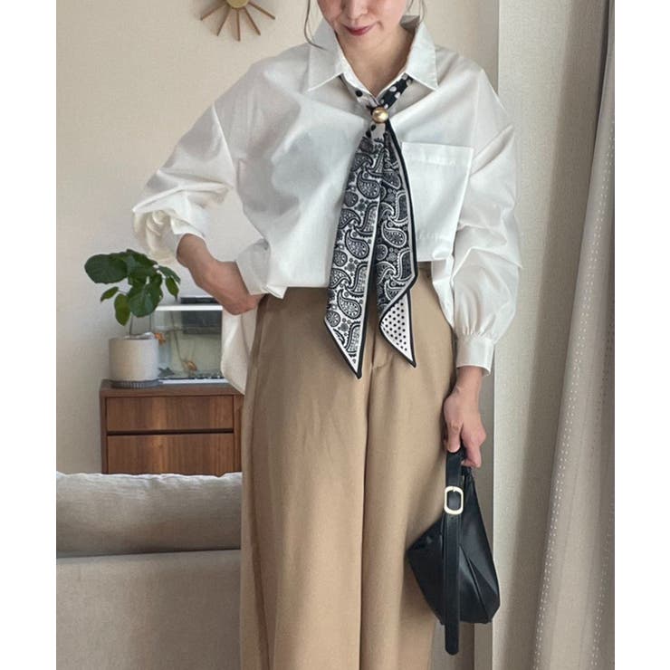 スカーフ付きシャツ | RMAF　NICE CLAUP / OLIVE des OLIVE | 詳細画像12 