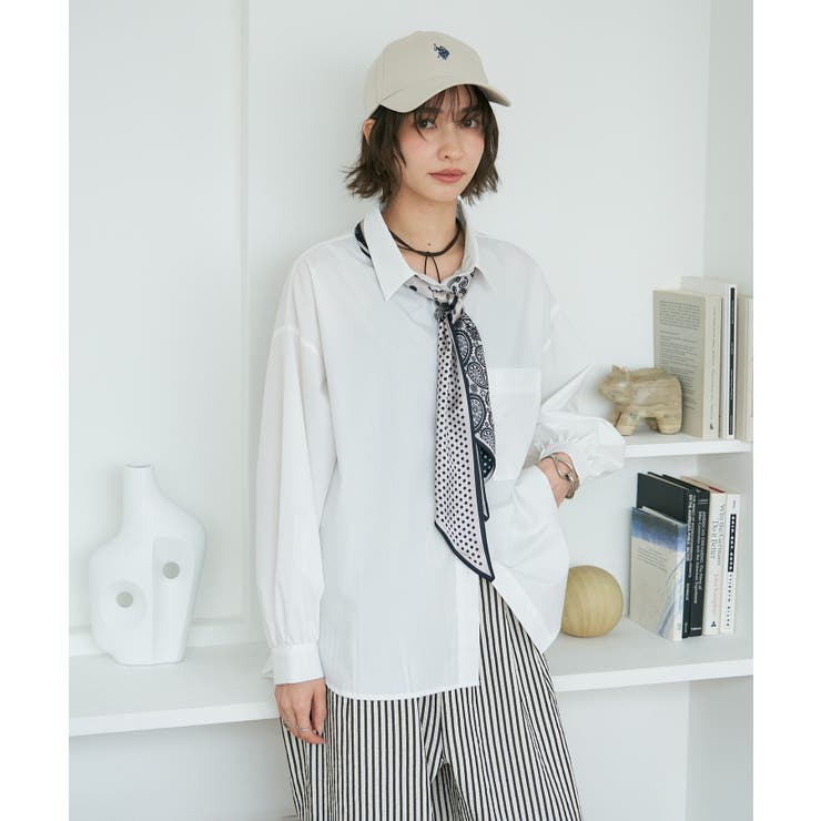 スカーフ付きシャツ | RMAF　NICE CLAUP / OLIVE des OLIVE | 詳細画像4 