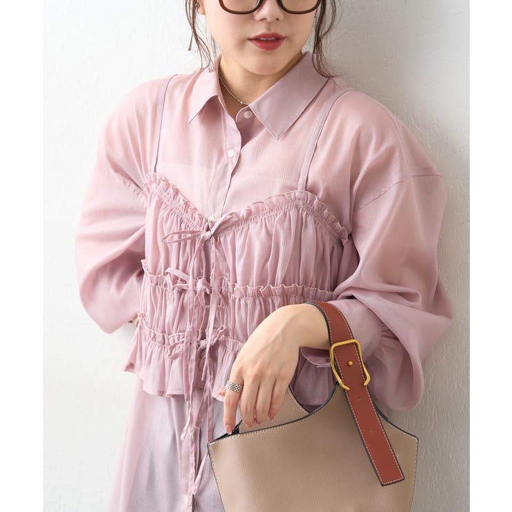 ビスチェ付きシアーラメブラウス | RMAF　NICE CLAUP / OLIVE des OLIVE | 詳細画像17 