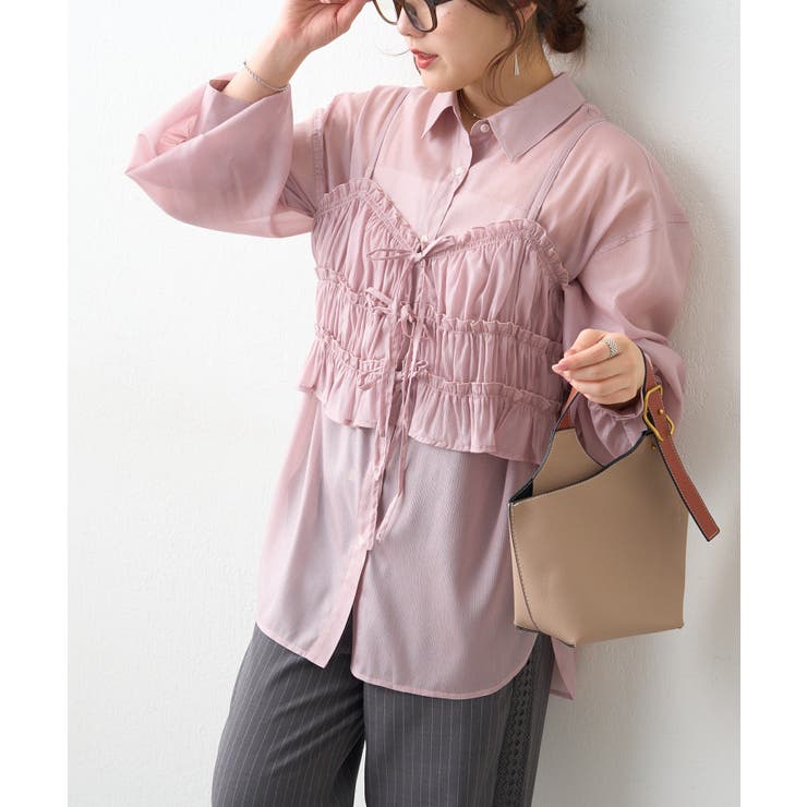 ビスチェ付きシアーラメブラウス | RMAF　NICE CLAUP / OLIVE des OLIVE | 詳細画像18 