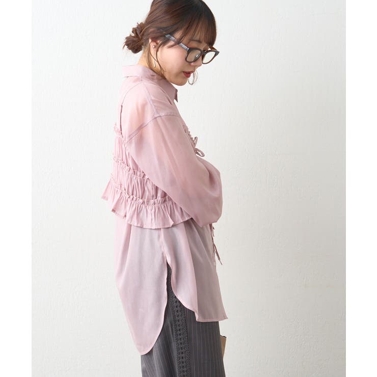 ビスチェ付きシアーラメブラウス | RMAF　NICE CLAUP / OLIVE des OLIVE | 詳細画像21 