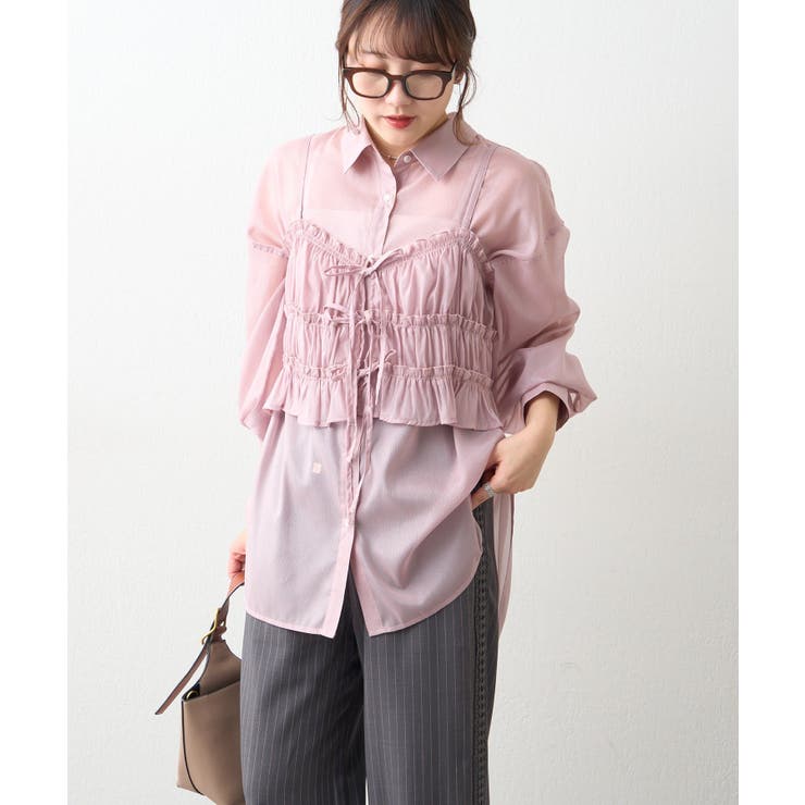 ビスチェ付きシアーラメブラウス | RMAF　NICE CLAUP / OLIVE des OLIVE | 詳細画像22 