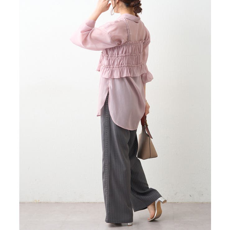 ビスチェ付きシアーラメブラウス | RMAF　NICE CLAUP / OLIVE des OLIVE | 詳細画像24 