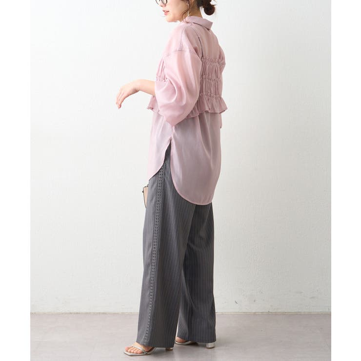 ビスチェ付きシアーラメブラウス | RMAF　NICE CLAUP / OLIVE des OLIVE | 詳細画像25 