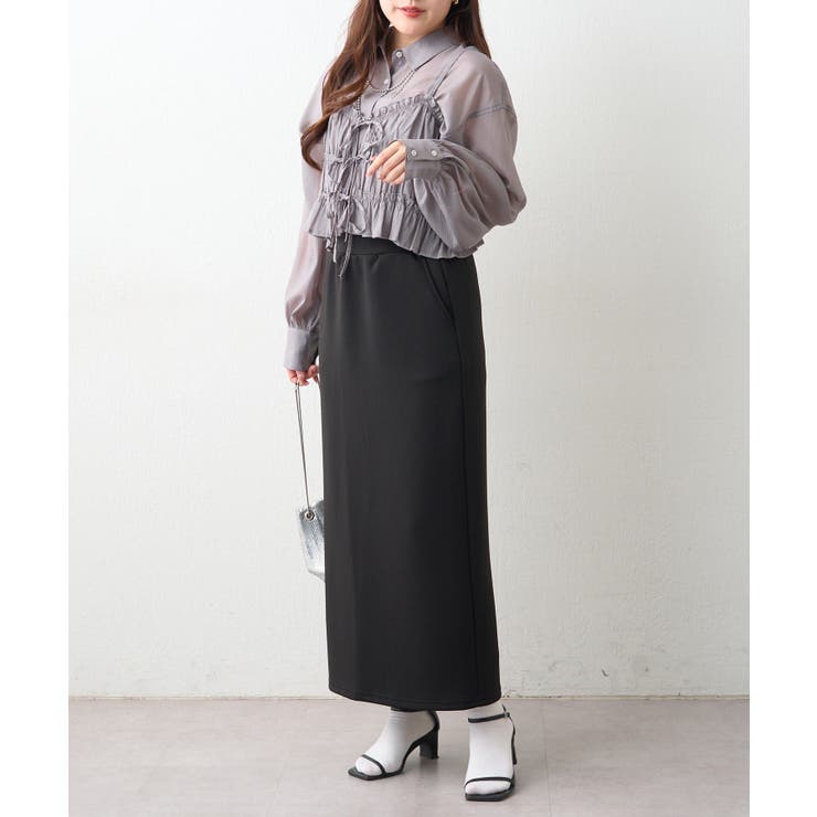 ビスチェ付きシアーラメブラウス | RMAF　NICE CLAUP / OLIVE des OLIVE | 詳細画像4 