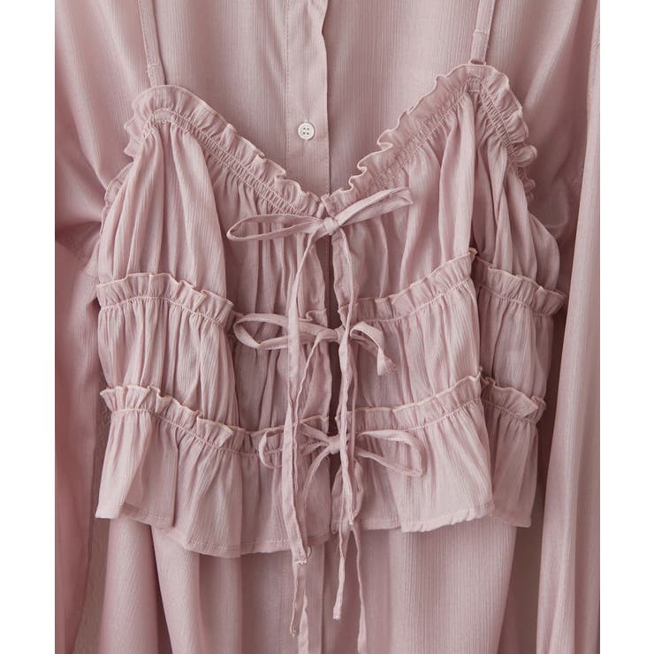 ビスチェ付きシアーラメブラウス | RMAF　NICE CLAUP / OLIVE des OLIVE | 詳細画像30 