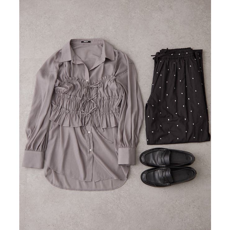 ビスチェ付きシアーラメブラウス | RMAF　NICE CLAUP / OLIVE des OLIVE | 詳細画像6 