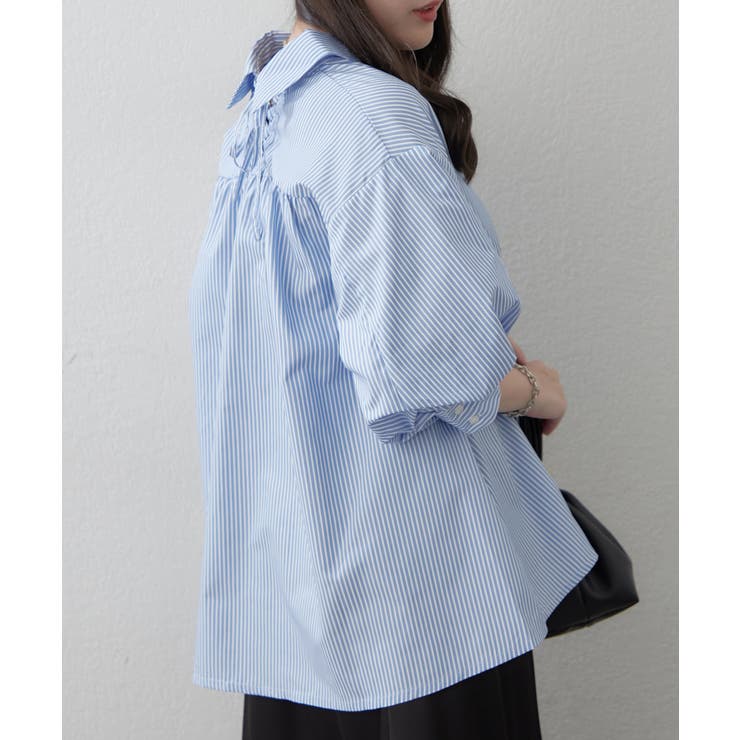 【オフィスでも大活躍】6色展開 ボリューム袖ブラウス | RMAF　NICE CLAUP / OLIVE des OLIVE | 詳細画像7 