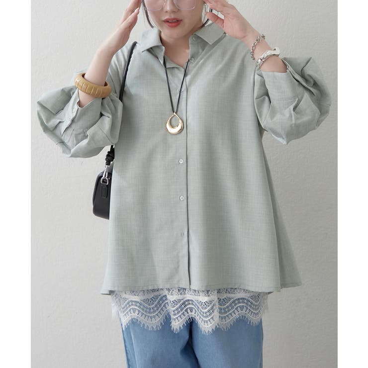 【オフィスでも大活躍】6色展開 ボリューム袖ブラウス | RMAF　NICE CLAUP / OLIVE des OLIVE | 詳細画像8 