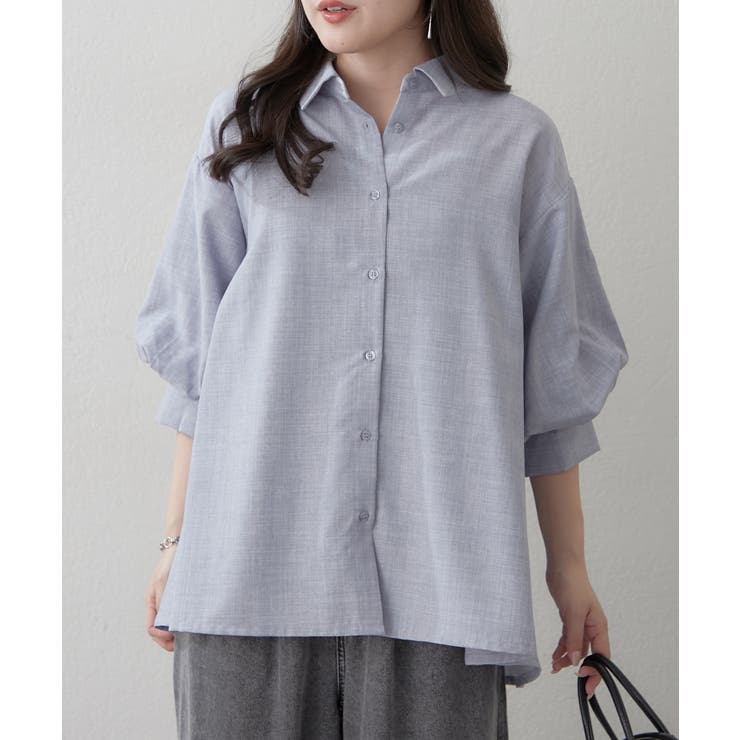 【オフィスでも大活躍】6色展開 ボリューム袖ブラウス | RMAF　NICE CLAUP / OLIVE des OLIVE | 詳細画像15 