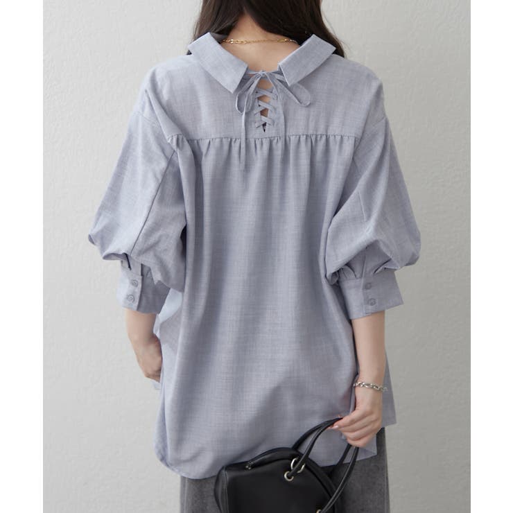 【オフィスでも大活躍】6色展開 ボリューム袖ブラウス | RMAF　NICE CLAUP / OLIVE des OLIVE | 詳細画像17 