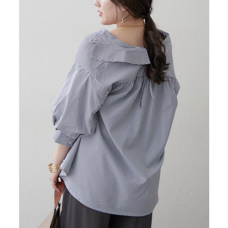 【オフィスでも大活躍】6色展開 ボリューム袖ブラウス | RMAF　NICE CLAUP / OLIVE des OLIVE | 詳細画像22 