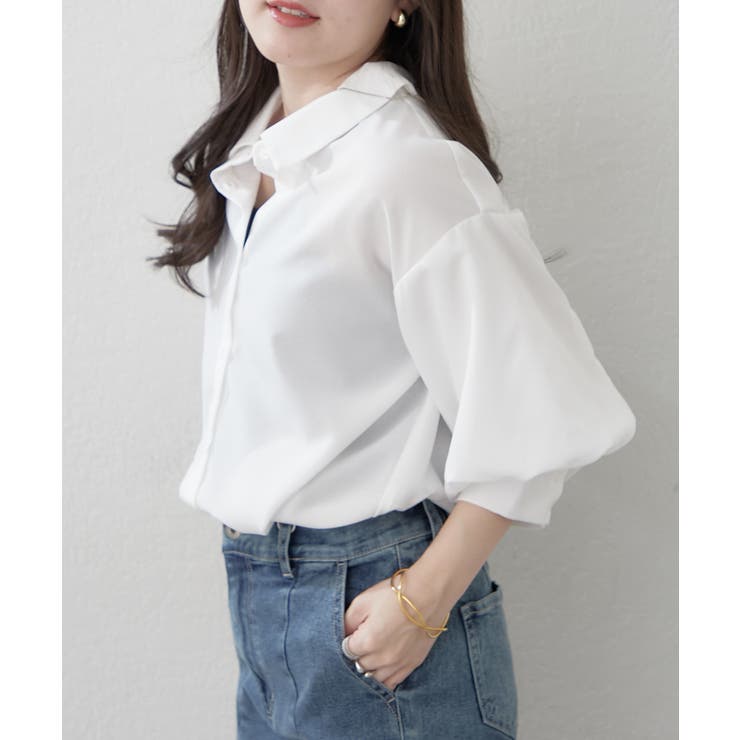 【オフィスでも大活躍】6色展開 ボリューム袖ブラウス | RMAF　NICE CLAUP / OLIVE des OLIVE | 詳細画像28 