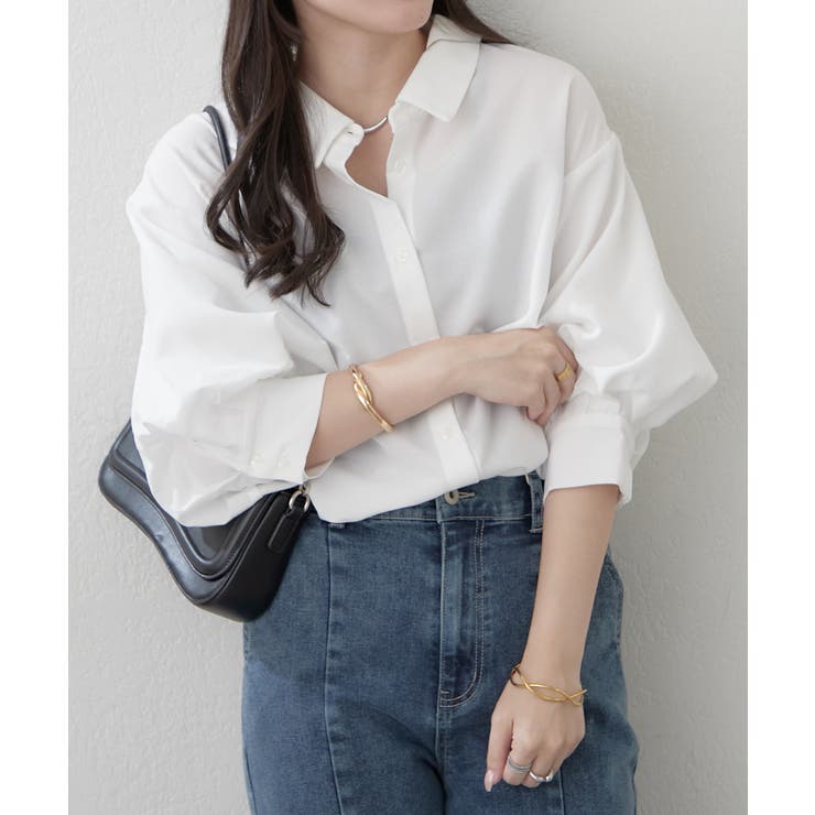 【オフィスでも大活躍】6色展開 ボリューム袖ブラウス | RMAF　NICE CLAUP / OLIVE des OLIVE | 詳細画像29 