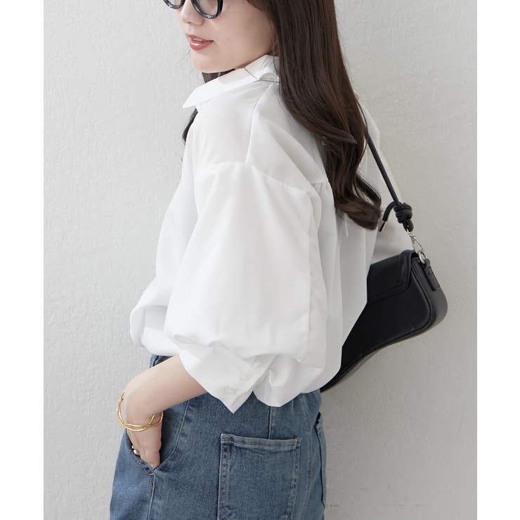 【オフィスでも大活躍】6色展開 ボリューム袖ブラウス | RMAF　NICE CLAUP / OLIVE des OLIVE | 詳細画像31 