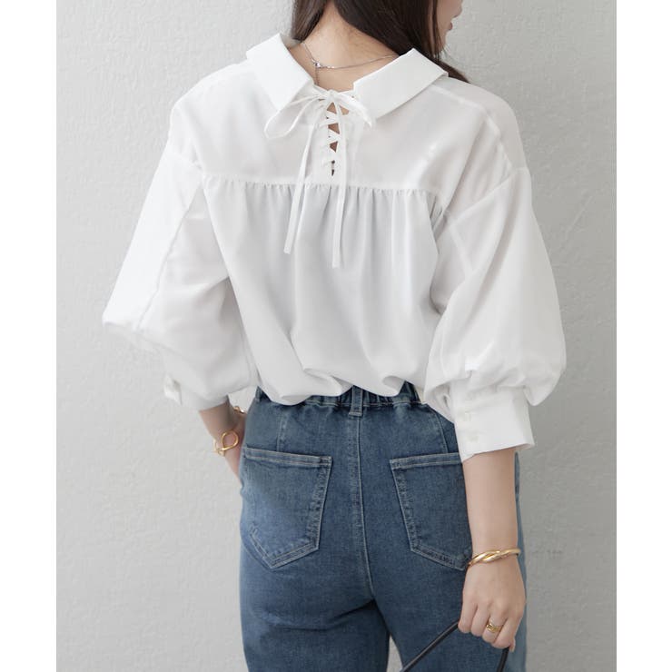 【オフィスでも大活躍】6色展開 ボリューム袖ブラウス | RMAF　NICE CLAUP / OLIVE des OLIVE | 詳細画像32 