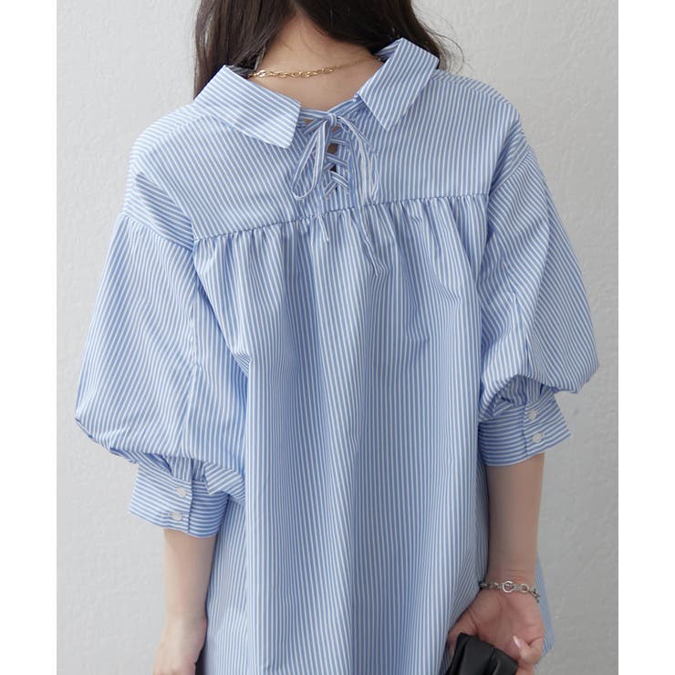 【オフィスでも大活躍】6色展開 ボリューム袖ブラウス | RMAF　NICE CLAUP / OLIVE des OLIVE | 詳細画像6 